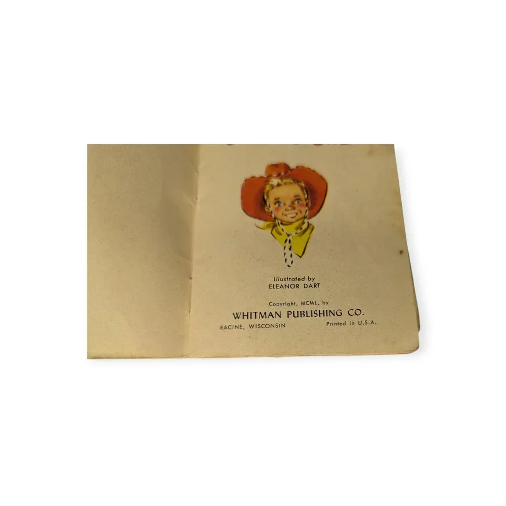 Vintage 1950 TINY TALES Book - Whitman Publishing - COWBOY BILL
